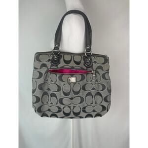 Y2K Vintage Coach Heart Poppy Collection Tote Bag